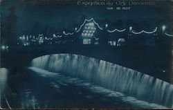 Exposition des Arts Decoratifs: Vue de Nuit Postcard