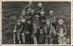 1939 Bohemian Man, woman, and children. Postcard