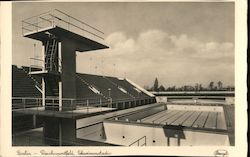 Berlin Reichssportfeld, Schwimmstadie (Olympics Pool) Postcard