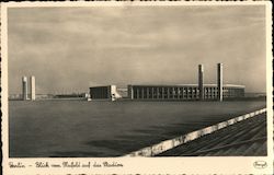 Berlin - Blick vom Maifeld auf das Stadion Postcard