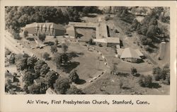 Air View, First Presbyterian Church Postcard