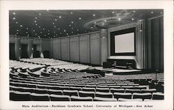 Main Auditorium - Rackham Graduate School - University of Michigan - Ann Arbor Postcard