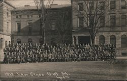 1912 Law Class of University of Michigan Postcard