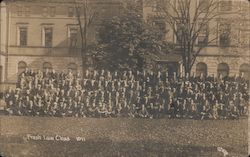 Freshman Law Class 1911 University of Michigan Postcard