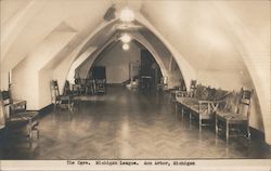 The Cave, Michigan League Postcard