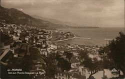Vue Sur Monte Carlo et le port Postcard
