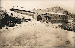 Tavern of Tamalpais in 1913 Snow Storm Postcard