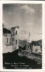 Ruins of Wells Fargo, Majestic St. Mary’s Virginia City, NV Postcard Postcard Postcard