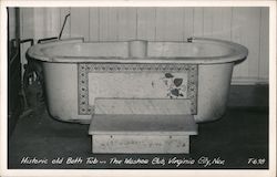 Historic Old Bath Tub, The Washoe Club Virginia City, NV Postcard Postcard Postcard