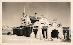Old Rhyolite Depot - The Ghost Casino Nevada Postcard Postcard Postcard
