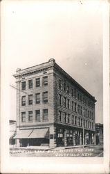 National Bank Building Before The Fire Postcard