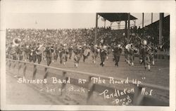 Shriner’s Band at The Round Up  Let her Buck Pendleton Drug Co No1 Postcard