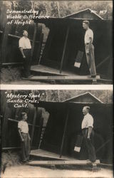 Demonstrating Visible Difference of Height, Mystery Spot Postcard