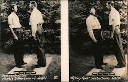 Demonstrating Visible Difference of Height, Mystery Spot Postcard