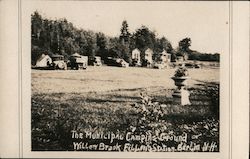 Municipal Camping Grouns Willow Brook Filling Station Berlin, NH Postcard Postcard Postcard