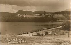 Bathing Beach, Lake Willoughby Postcard