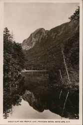 Eagle Cliff and Profile Lake, Franconia Notch, White Mountains Postcard