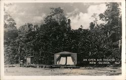 An Open Air Theater New Guinea, Australia Postcard Postcard Postcard