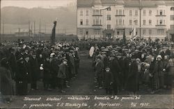 p. presidenta T.G. Masaryka, v Koprivnici. 1925 Postcard