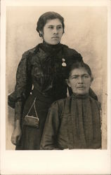 Mother & Daughter Mexico Women Postcard Postcard Postcard