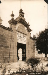 Cementerio Municipal 1937 Postcard