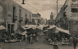 Lugar Tipico Del Mercado Puebla Pue Postcard