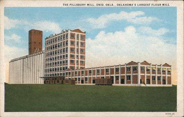The Pillsbury Mill, Enid, Okla., Oklahoma's Largest Flour Mill