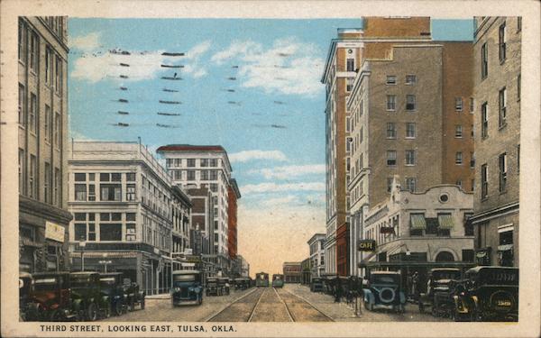 Third Street Looking East Tulsa Oklahoma