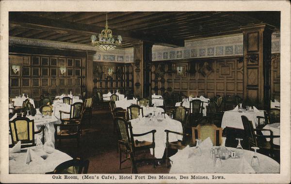 Oak Room (Men's Cafe), Hotel Fort Des Moines Iowa