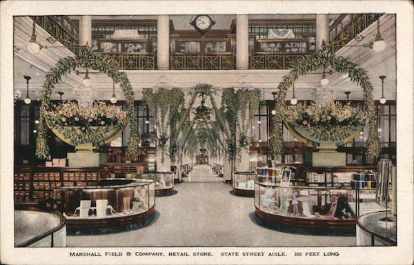 Marshall Field & Company, State Street Aisle Chicago Illinois