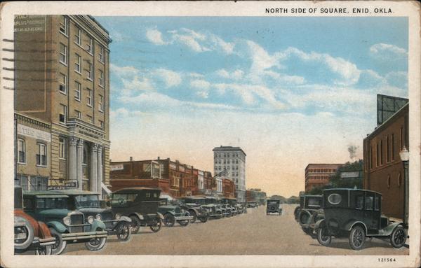 North Side of Square, Enid, Okla. Oklahoma