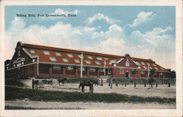 Riding Hall, Fort Leavenworth, Kans. Kansas