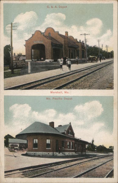 C. & A. Depot and Missouri Pacific Depot Marshall