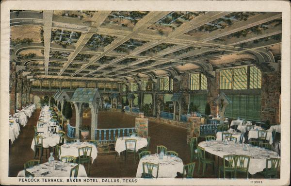 Peacock Terrace Baker Hotel Dallas Texas