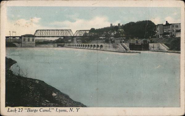Barge Canal Lyons New York