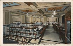 Coffee Shop, Skirvin Hotel Postcard