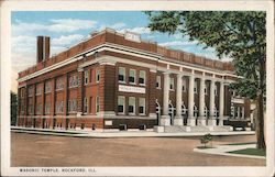 Masonic Temple Rockford, IL Postcard Postcard Postcard