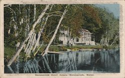 Maranacook Hotel Maine Postcard Postcard Postcard