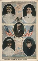 President of Our Country and Commandants of the Great Lakes Naval Training Station Postcard
