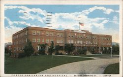 Porter Sanitarium and Hospital Denver, CO Postcard Postcard Postcard