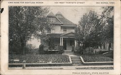 Iowa Home for Sightless Women Postcard