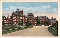 Woodmere Southerrn Indiana Hospital For Insane Postcard
