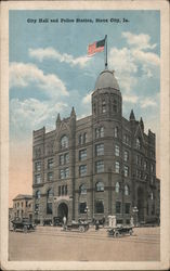 City Hall and Police Station, Sioux City, Ia. Postcard