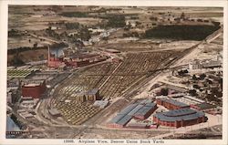 Airplane View, Denver Union Stock Yards Colorado Postcard Postcard Postcard