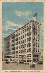 First National Bank Hutchinson, KS Postcard Postcard Postcard