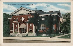 City Library, Hutchinson, Kans. Postcard