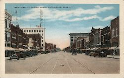 Main Street, Looking North Postcard