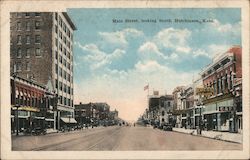 Main Street Looking South Postcard
