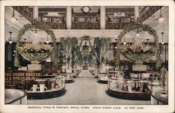 Marshall Field & Company, Retail Store, State Street Aisle Postcard