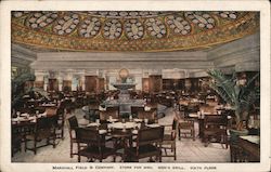 Marshall Field & Company. Store for Men. Men's Grill. Sixth Floor Postcard
